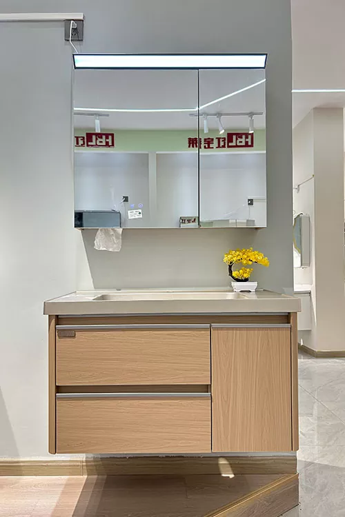 Residential Multi-Layer Solid Wood Bathroom Vanity