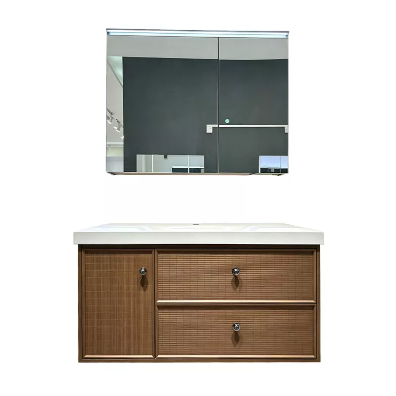Tocador de baño grande de madera maciza multicapa