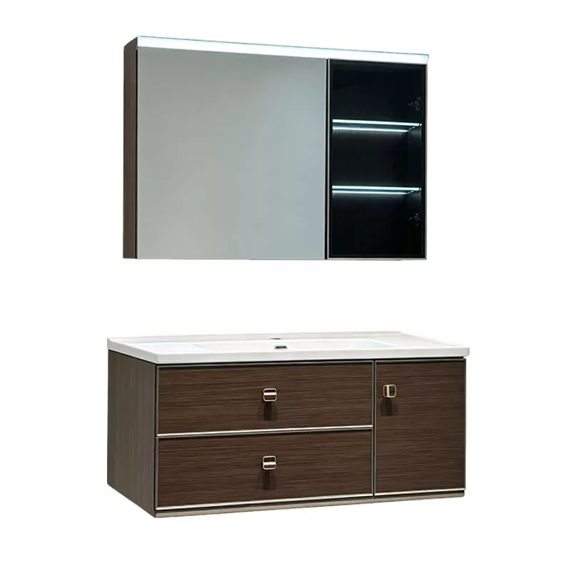 Tocador de baño de madera maciza multicapa para villas
