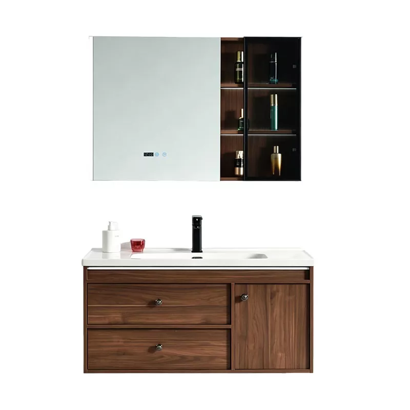 Tocador de baño de madera maciza multicapa de estilo escandinavo