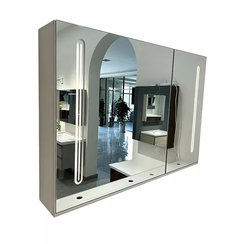 Gabinete con espejo para baño con sensor táctil